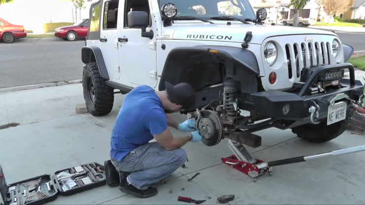 Jeep Wrangler Brake Pad Replacement