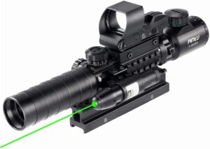 Pinty Rifle Scope 3-9x32 Rangefinder Illuminated Reflex Sight 