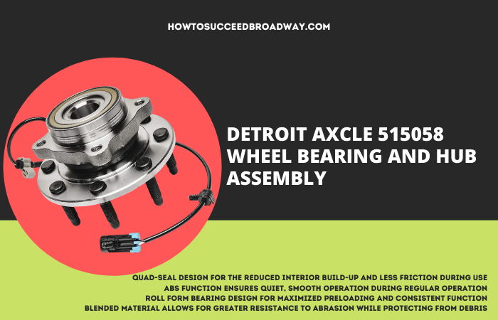 Detroit Axcle 515058 Wheel Bearing and Hub Assembly